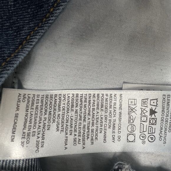 Levi '94 Baggy High Rise Straight Leg Jeans Sz 27 Med Wash Stretch L30 - Picture 9 of 10